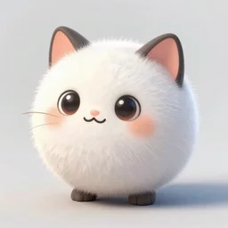 a digital painting art of a cute little sphere kitty, by greg rutkowski, trending on artstation