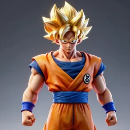 goku ssj3 3d render