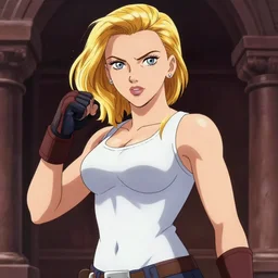 scarlett johansson as one punchman anime