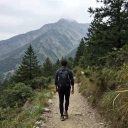 hiking on mountain gone wrong