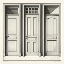 lithograph of infinite doors, optical art graphic print by m. c. escher