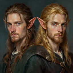 d & d half - elf bard, closeup portrait art by donato giancola and greg rutkowski, symmetry!!