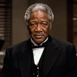 Morgan Freeman from the GodFather (1980), 8k photography