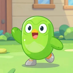 a portrait of duolingo lily