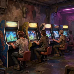 postapocalyptic arcade, andre shulze, brian despain, chris mars, artstation