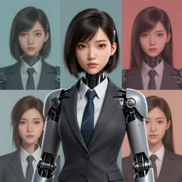 earts of iron 4 colored leader portrait of a portrait of an asian android girl wearing a cybernetic suit, democratic, trending on artstation, wearing a suit and tie, no hat, highly detailed, muted colors character portrait, ylva ljungqvist, custom portraits, paradox interactive