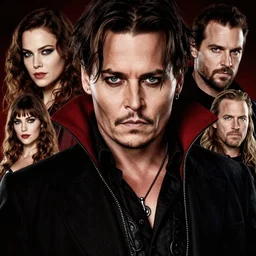 johnny depp vampire hunter, fine details, realistic shaded lighting poster by greg rutkowski, magali villeneuve, artgerm, jeremy lipkin and michael garmash and rob rey