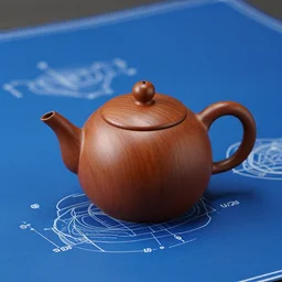 teapot : 1, wood : 7 by elunmusk : 2, blue print : 5