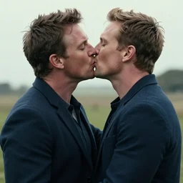 scott morrison kissing his twin brother, photo realistic, 8 k, cinematic, ultradetail