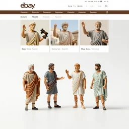 Images on the store website, eBay, Miniature of citizens of Rome