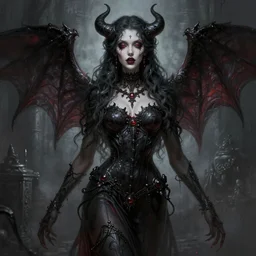 hyper detailed ultra sharp malicious succubus, ominous gothic aesthetic, haunting, masterpiece, elegant, ornate, intricate, digital painting, concept art, smooth, sharp focus, illustration, art by melissa houpert and greg rutkowski, alexey egorov, felix englund, trending on artstation 8 k