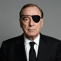 stanley kubrick with an eyepatch