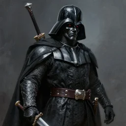 breathtaking detailed concept art painting of a darth jack black, by hsiao - ron cheng, exquisite detail, extremely moody lighting, 8 k