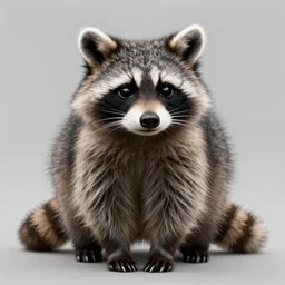 beautiful raccoon by don bluth, artstation, elegant, highly detailed, digital painting, concept art, smooth, sharp focus, illustration, art by greg rutkowski