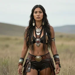 sheya nox, female gangrel of the circle of the crone, native american biker chick