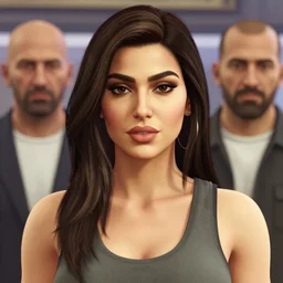 highly detailed portrait, mia khalifa, in gta v, stephen bliss, unreal engine, fantasy art by greg rutkowski, loish, rhads, ferdinand knab, makoto shinkai and lois van baarle, ilya kuvshinov, rossdraws, tom bagshaw, global illumination, radiant light, detailed and intricate environment
