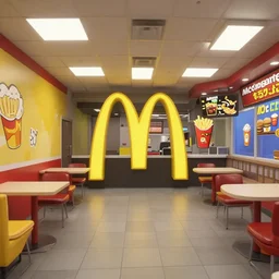 borderlands screenshot of the inside of mc donalds