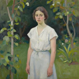 lady in a garden, jason ebeyer