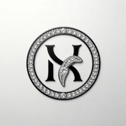 a logo of a new jewelry, innovation, technology, art, luxury