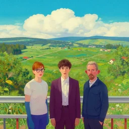 a beautiful scenic painting by wlop and wes anderson and spike jonze and artgerm
