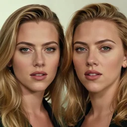 a mix of margot robbie and scarlet johansson, hyper realistic face, beautiful eyes, cinematic, long shot, hyper detailed, 8 5 mm photograph, 8 k resolution, film still, sharp lens, wide lens