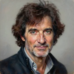 a portrait of bob ross, intricate, highly detailed, 8 k. palette knife oil painting on canvas by leonid afremov.