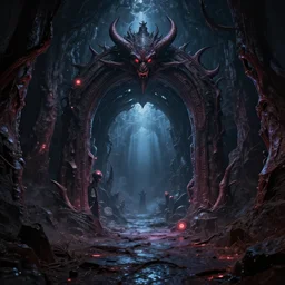 a demonic magical portal