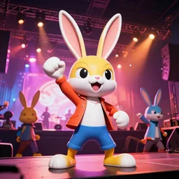 rabbids at a metal concert, rayman raving rabbids