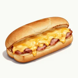 A Philly cheese steak sandwich