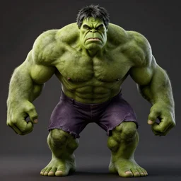 limmy brian limond as the incredible hulk, realistic artstyle, wide shot, dramatic lighting, octane render, hyperrealistic, high quality, highly detailed, hd, beautiful, cinematic, 8 k, unreal engine, facial accuracy, symmetrical
