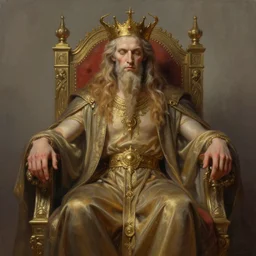 the dream lord on his throne, digital painting, detailed, highly detailed, smooth, sharp focus, illustration by hugh ferriss