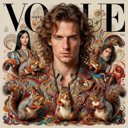 rutger hauer, wavy hair, squirrels : : by martine johanna and simon stalenhag and chie yoshii and casey weldon and wlop : : ornate, dynamic, particulate, rich colors, intricate, elegant, highly detailed, vogue, harper's bazaar art, fashion magazine, smooth, sharp focus, 8 k, octane render,