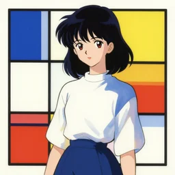 piet mondrian anime girl