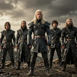 geralt of rivia in game of thrones, henry cavil, cinema movie still