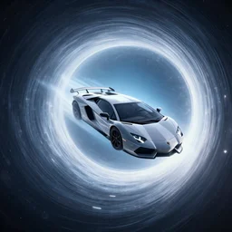 starship in the style of lamborghini flying through a glowing wormhole, beautiful space background, technicolor, 4 k, super sharp, ludek pesek, rick guidice, chesley bonestell, lucien rudaux, rolf klep, fred freeman, george pal, highly detailed, artgerm, greg rutkowski, magali villeneuve