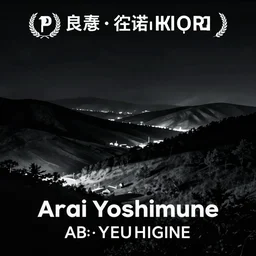 neon noir night scene by arai yoshimune