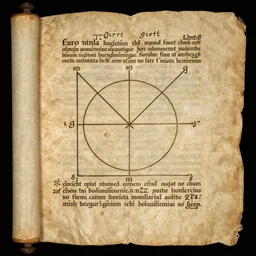original papyrus scroll, euclid geometry