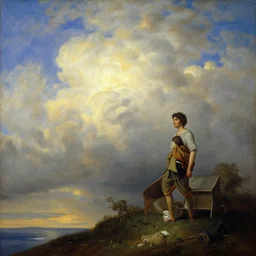 heaven and hell painted by thomas cole