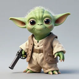 yoda but he has a gun