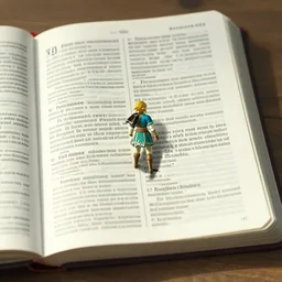 bible in zelda video game, screenshot