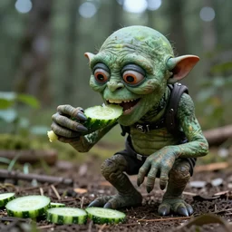 gollum eating cucumber trail cam