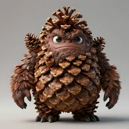 a pinecone ape monster, 4 k, 8 k, super detailed, masterpiece, trending on art station, highly detailed, full hd, kentaro miura art style