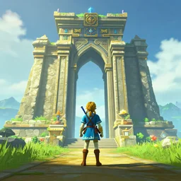 Temple of Time from Legend of Zelda, 4K render, ray tracing