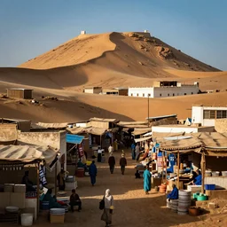 market in djibouti, photography, realistic
