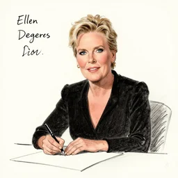 ellen degeneres drawn by mort drucker