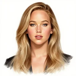 Jennifer Lawrence in a Milo Manara drawing