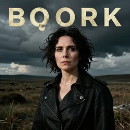 bjork album cover, totalitarian, war propaganda