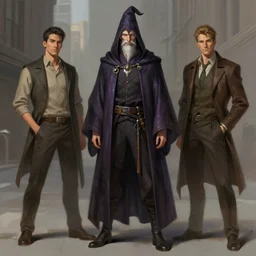 character concept full body portrait, urban wizard, style digital painting, concept art, smooth, sharp focus, illustration by ruan jia and mandy jurgens and william - adolphe bouguereau, artgerm