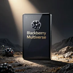 blackberry multiverse. digital render.