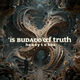 ( ( ( is the burden of truth too heavy to bear? ) ) ) | top digital art, professional, cinematic, complex, trippy!!! symbolic, octane render, trending on artstation, hyperdetailed, epic